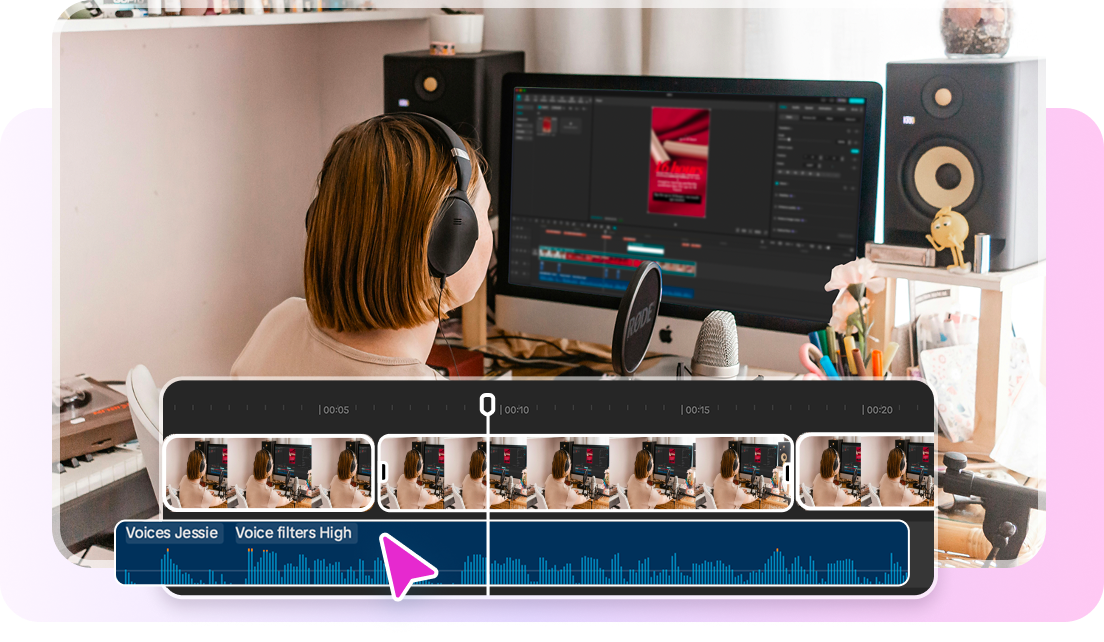 Seamless video integration with CapCut's girl voice changer