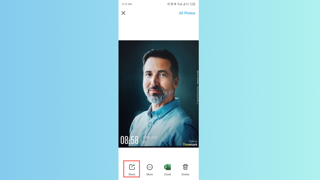 Aplicar marca de tiempo y guardar
