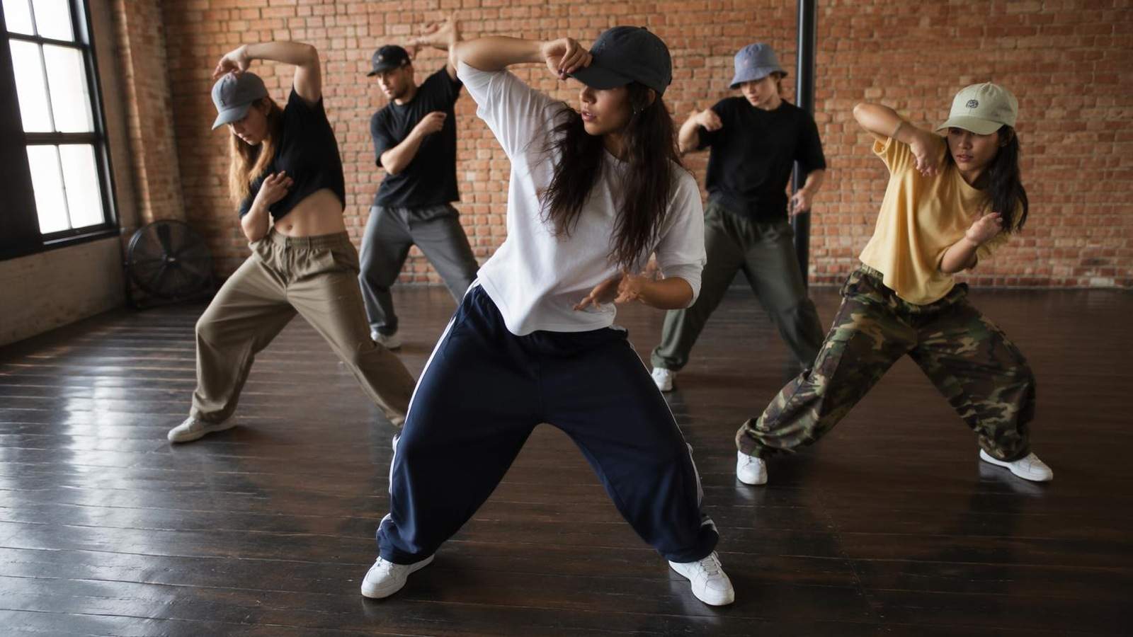 AI hip hop dance generator template distinct real photo