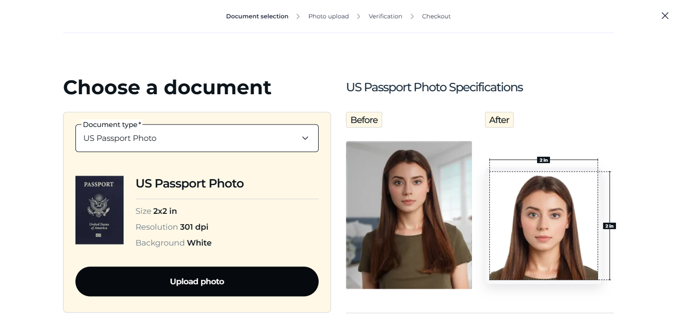 Edit passport photo easily for free
