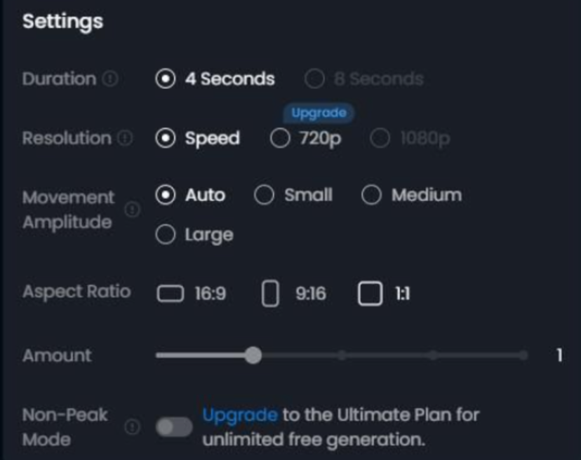 Choosing a suitable video style in the Vidu AI video generator