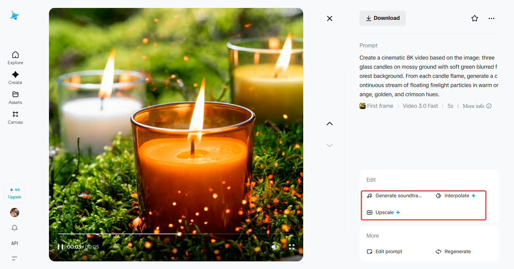 Edytuj wideo z efektem cząsteczkowym
