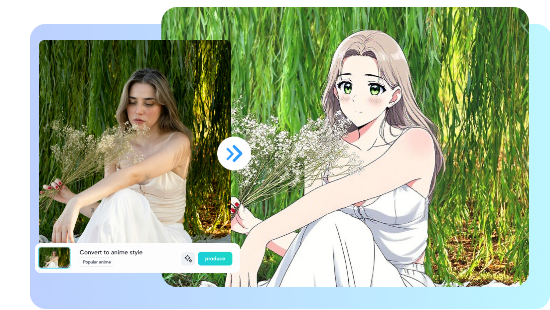 Quickly convert images to anime using CapCut's AI anime generator