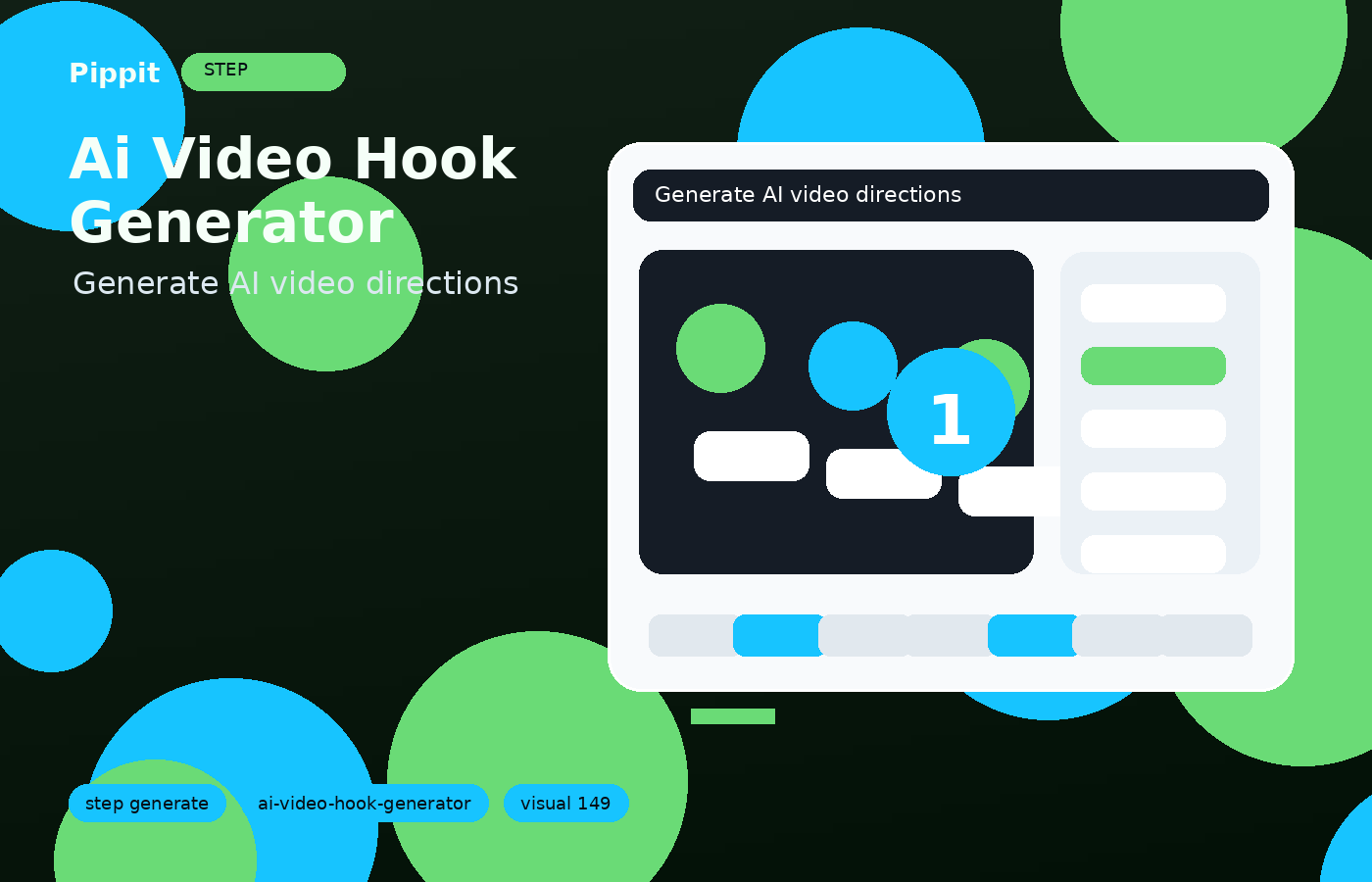 ai video hook generator generation workflow in Pippit