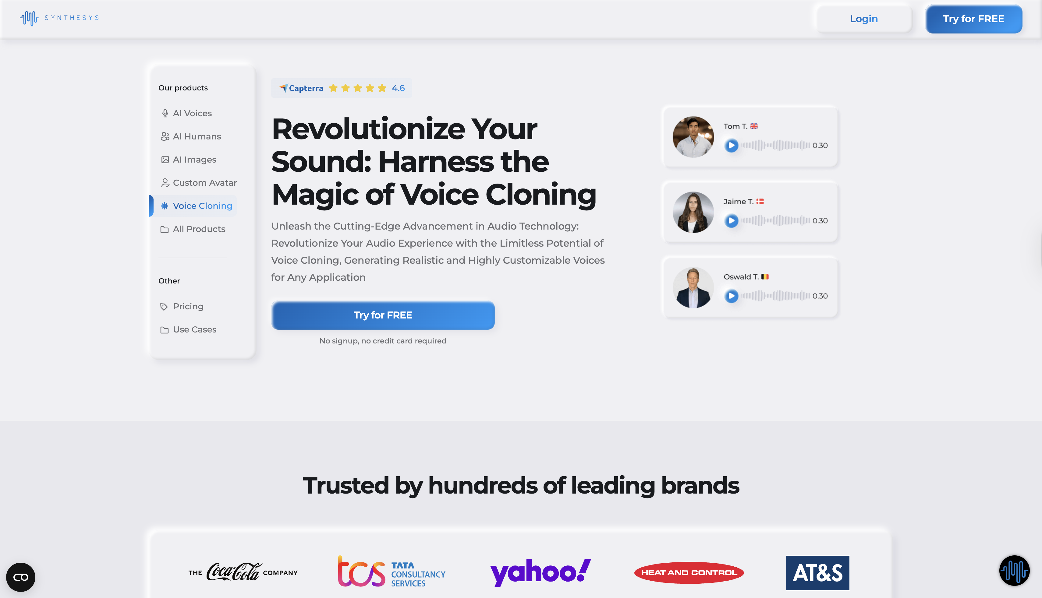 Synthesys.io interface