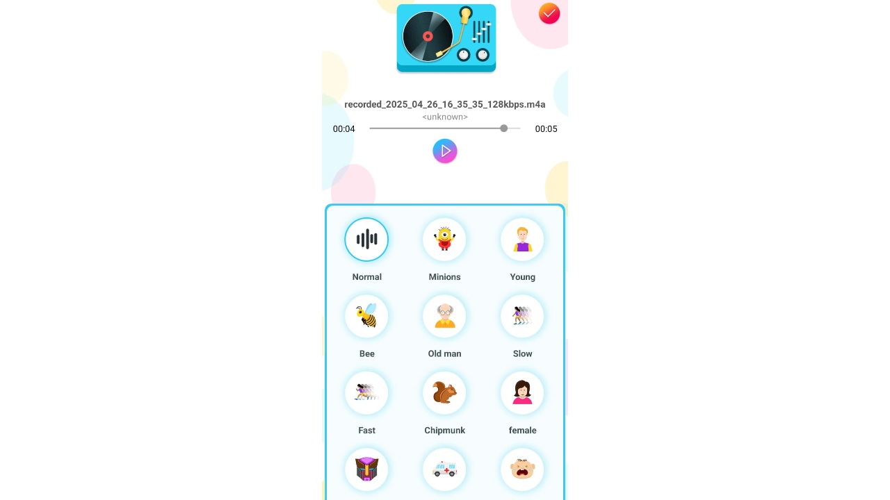 Cambia voce - registratore divertente