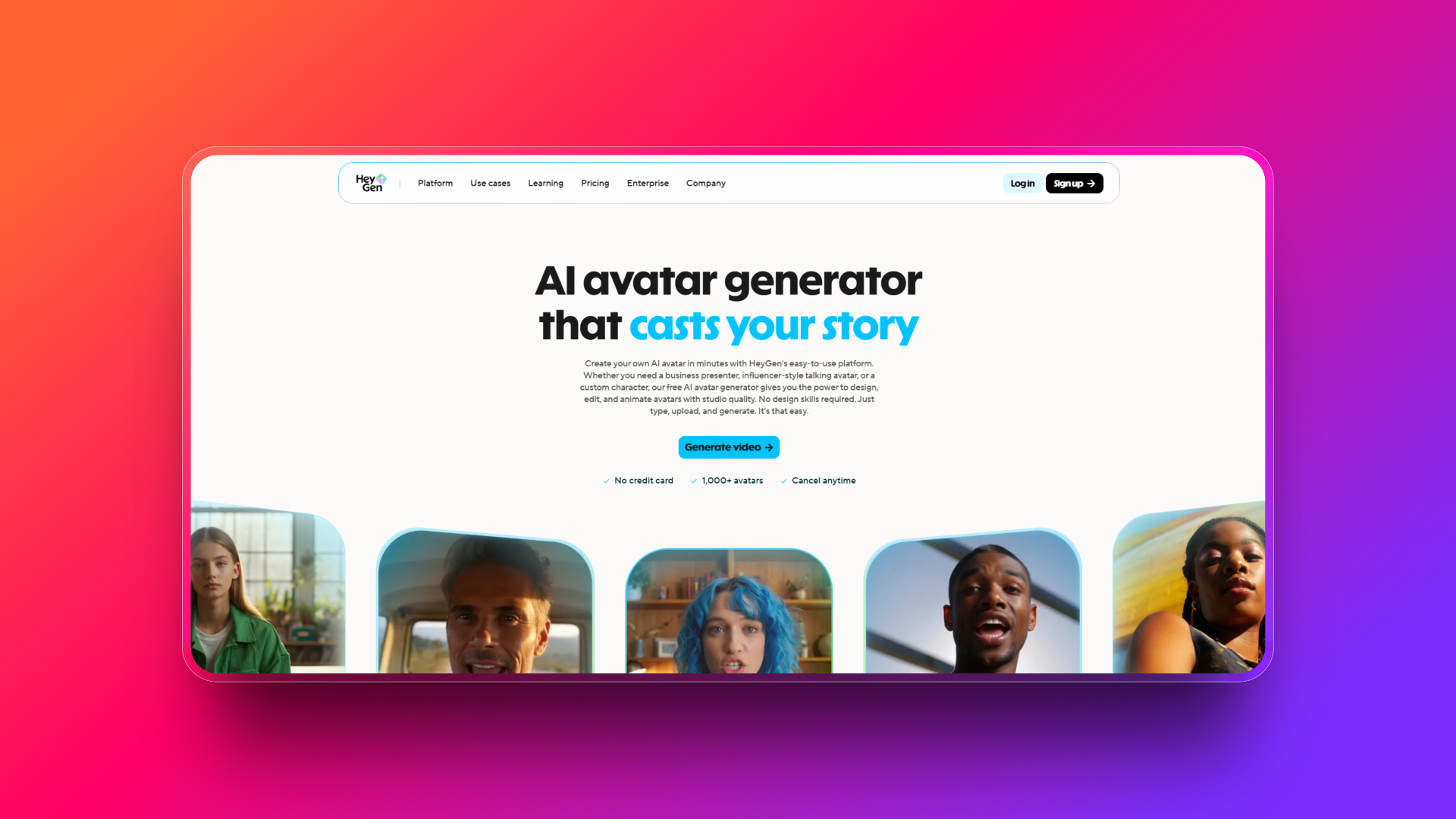 AI talking avatar by HeyGen