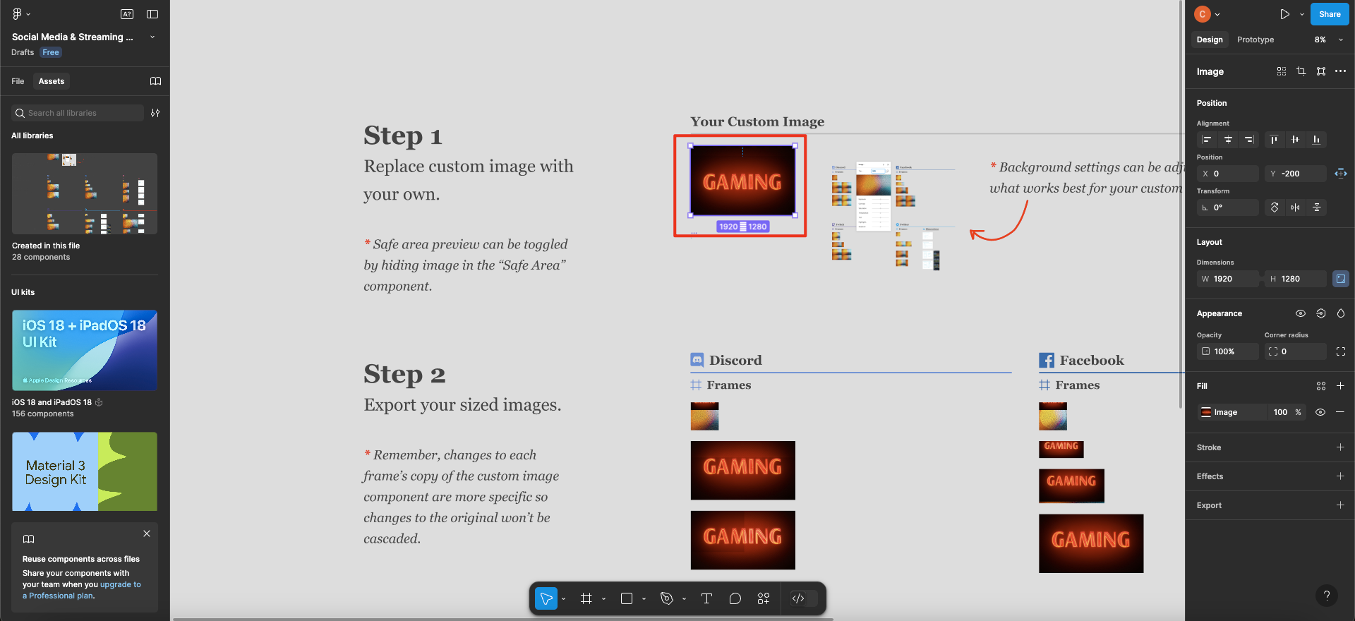 Twitch banner size template