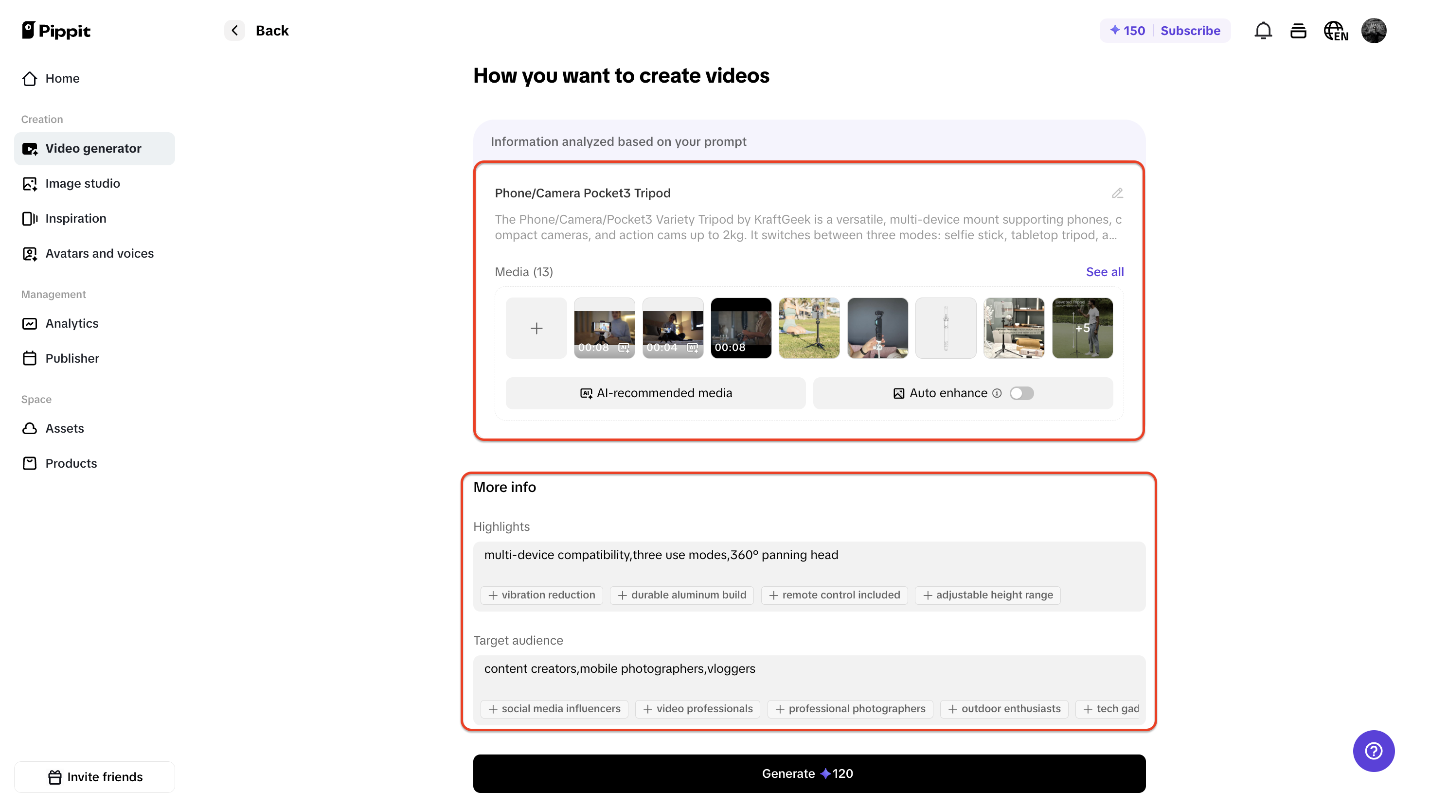 Customize video details
