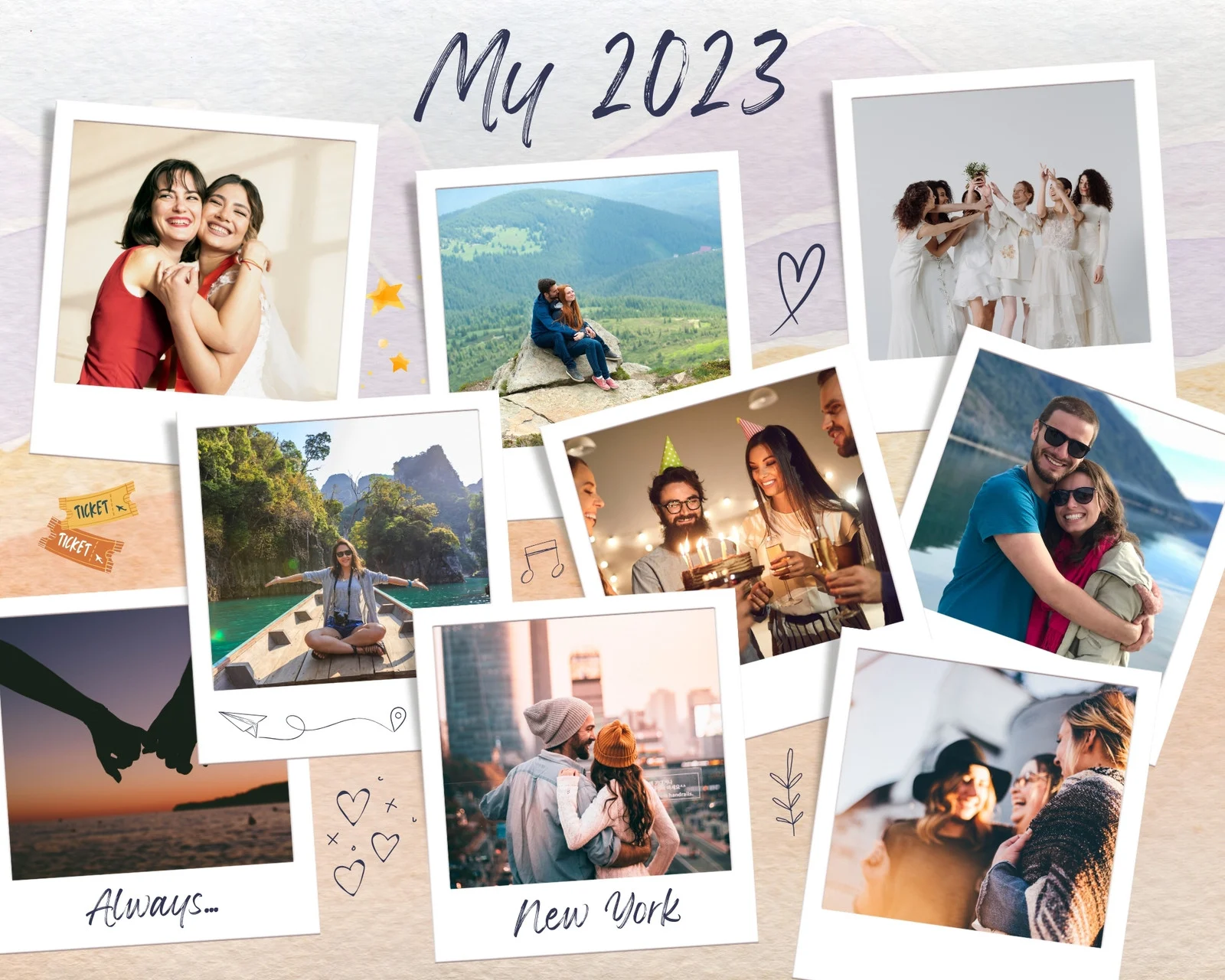 Event recap photo montage