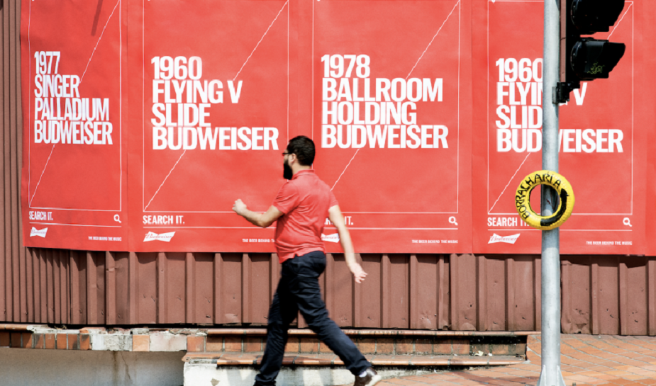 Budweiser's print ad