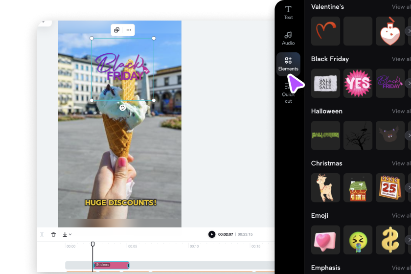 Edit your slideshow video