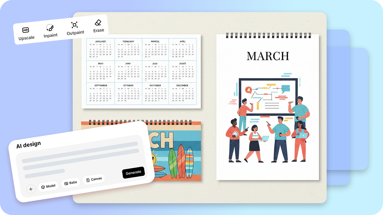 Promote your brand in the calendar design