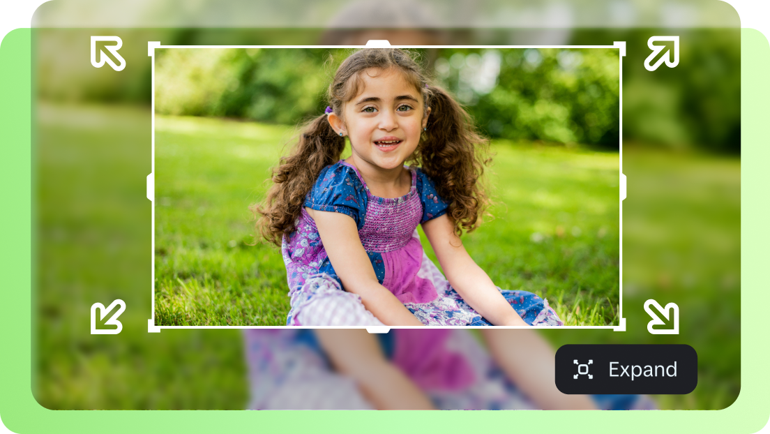 AI image resizer with expand