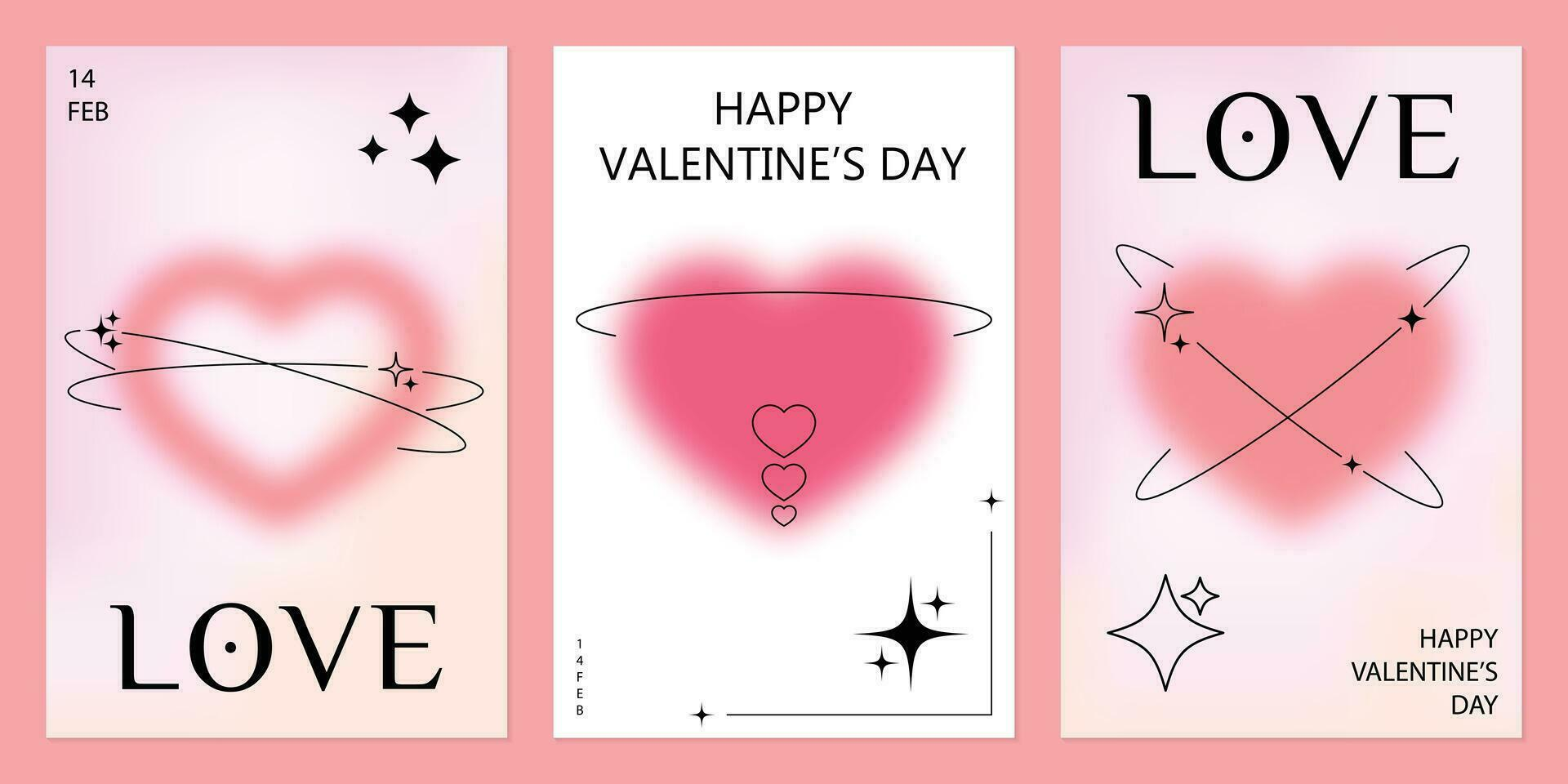 Minimalist Valentine poster ideas