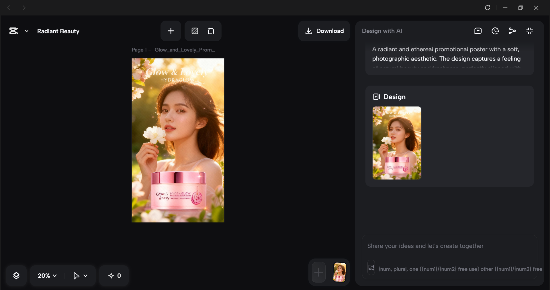 Interface of the CapCut desktop video editor - the best tool to make promotional images