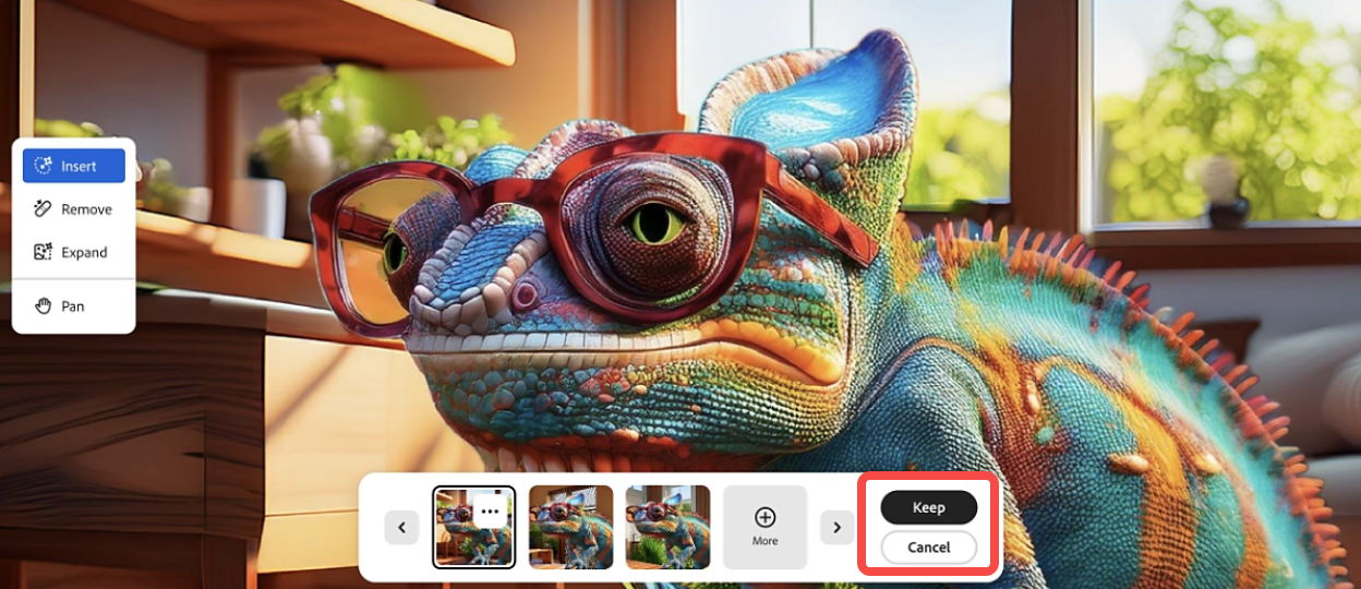 Using the Adobe Firefly generative fill tool