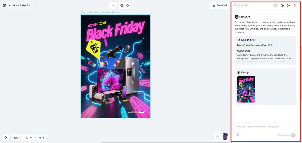 Perhalusi reka bentuk risalah yang anda buat.