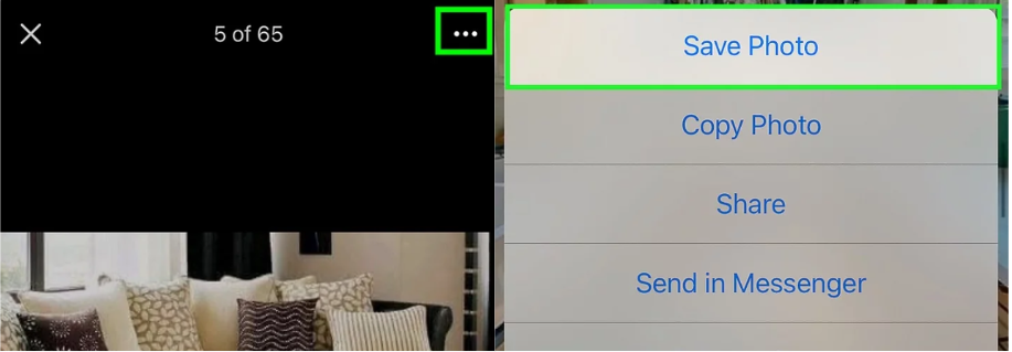 A quick way to download images on Facebook on mobile