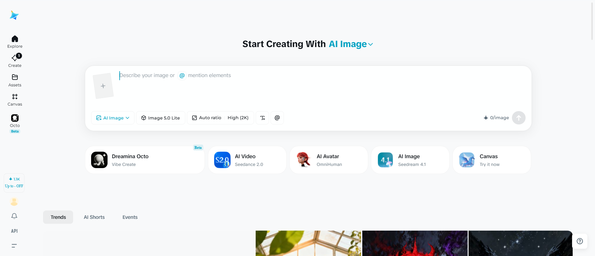 Dreamina AI image generator