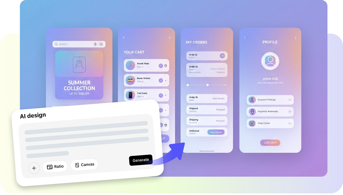 Outil de conception IA pour créer des interfaces utilisateur