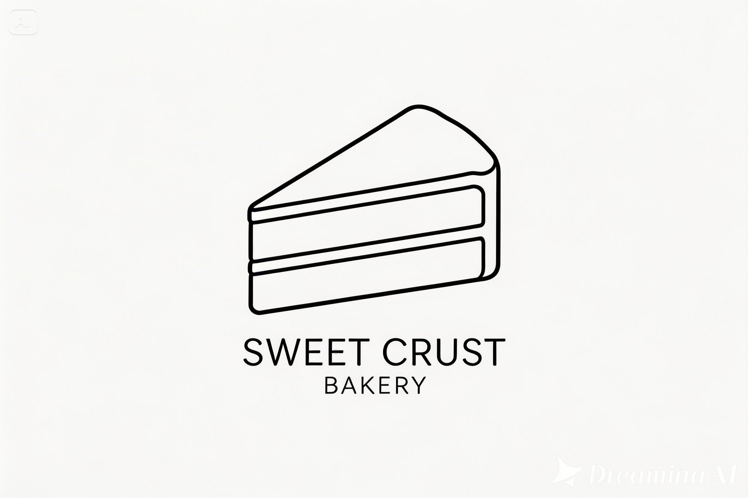 Minimal line art logo