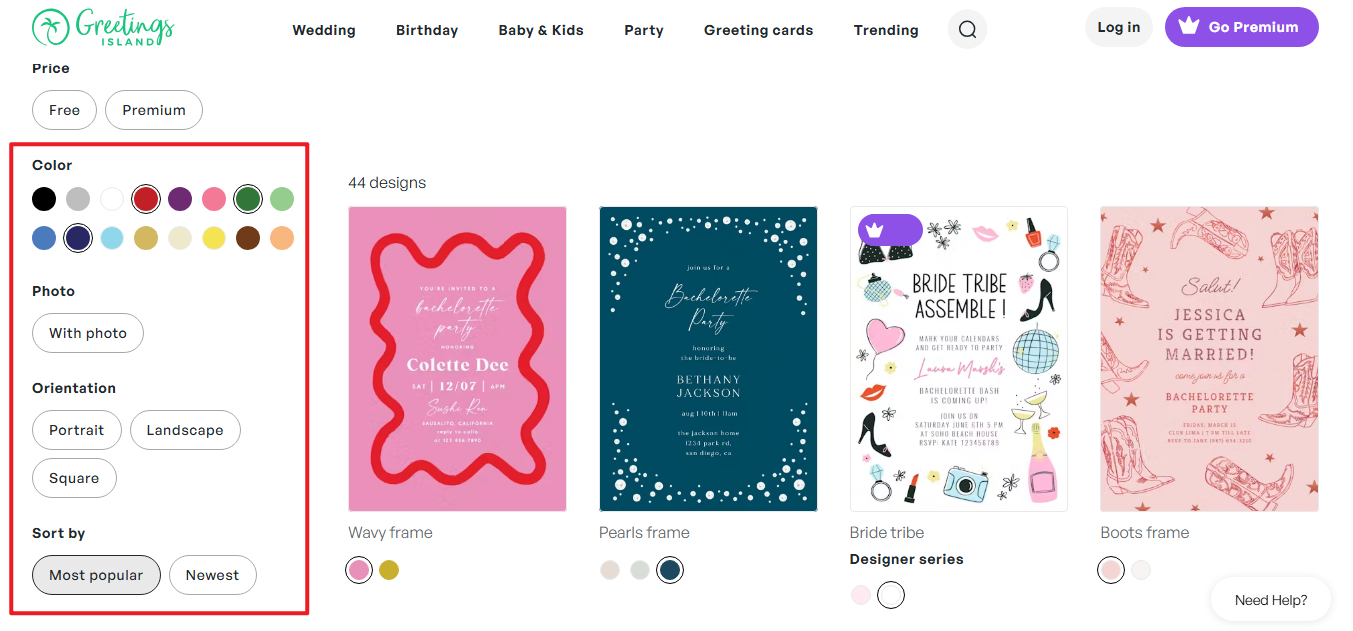 Wählen Sie eine Vorlage