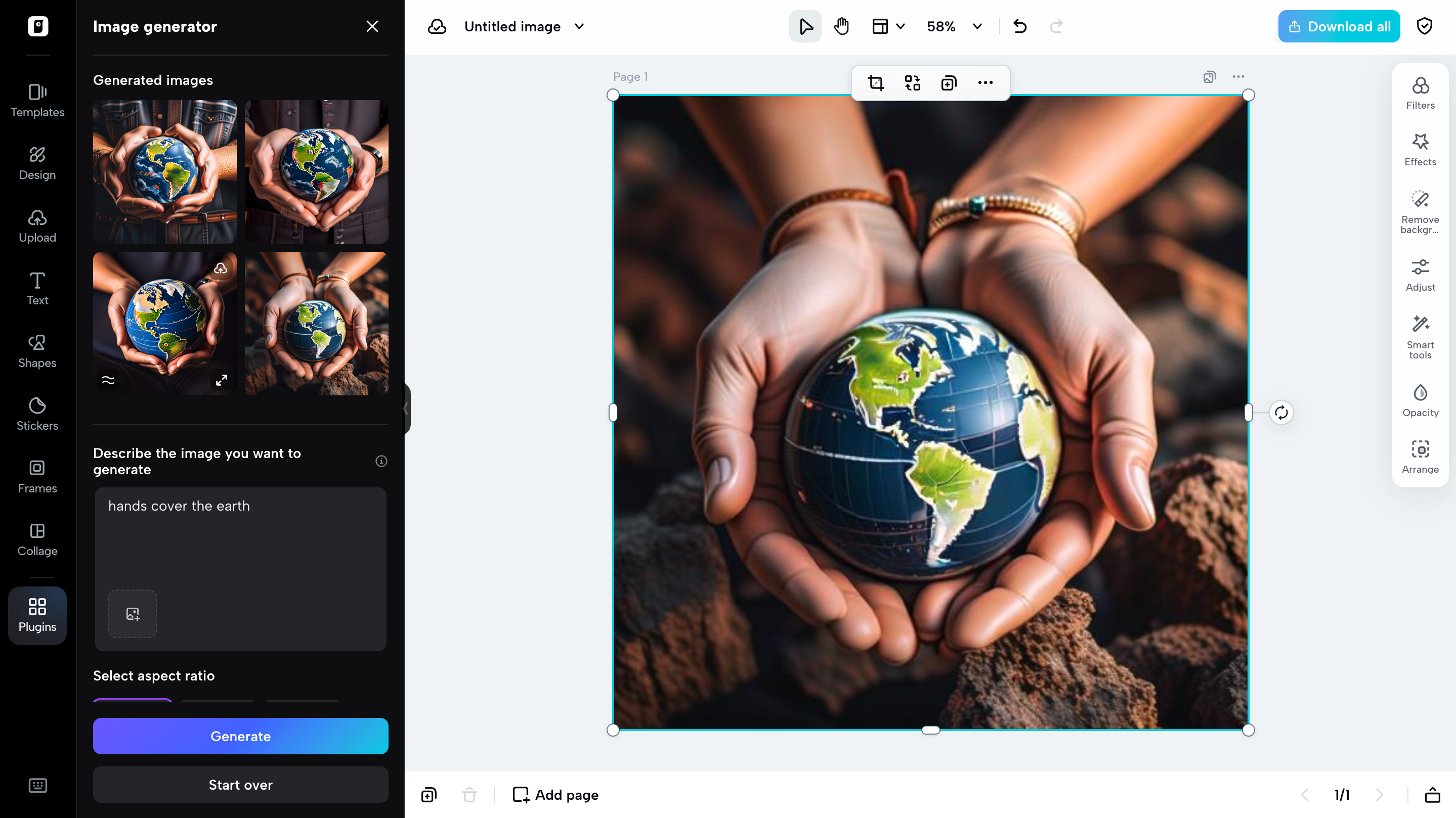 Select "Plugin" and write description