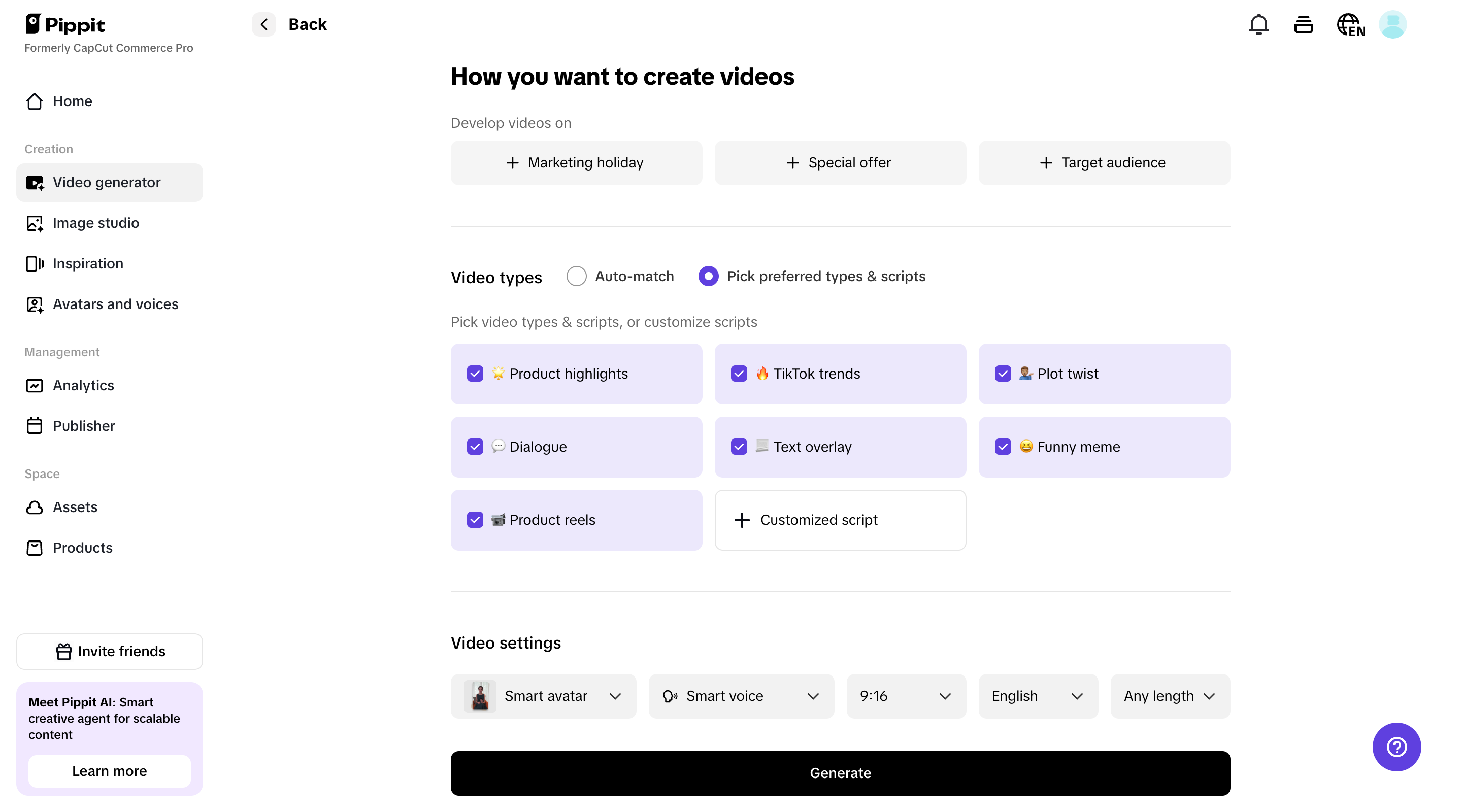 Customize your video settings