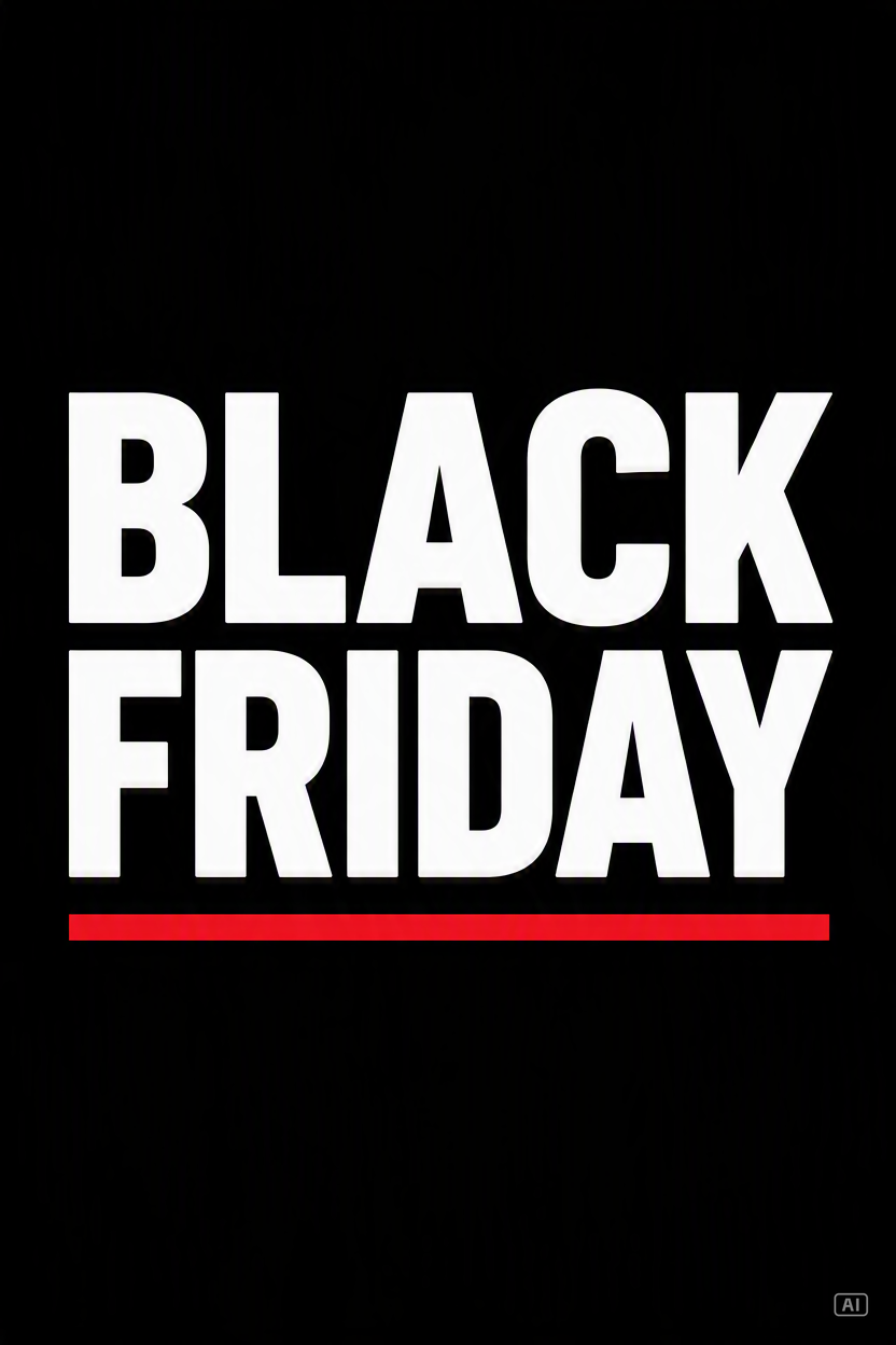 Black Friday flyer minimalist image generated by Pippit