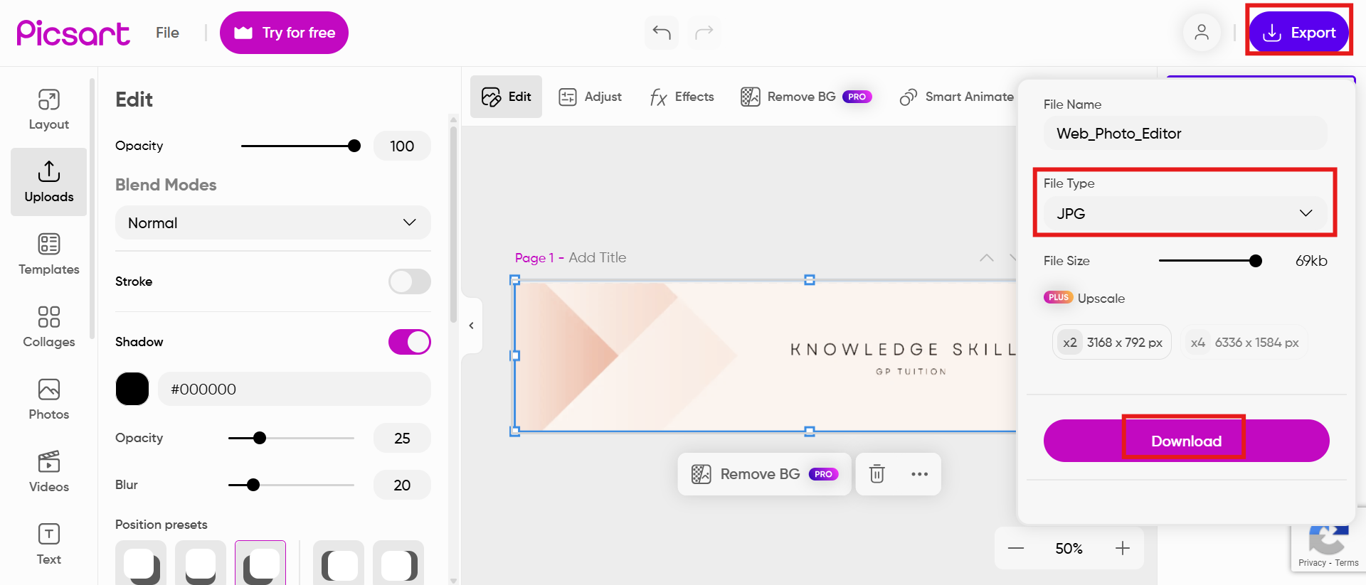 Descarga la imagen de portada de LinkedIn