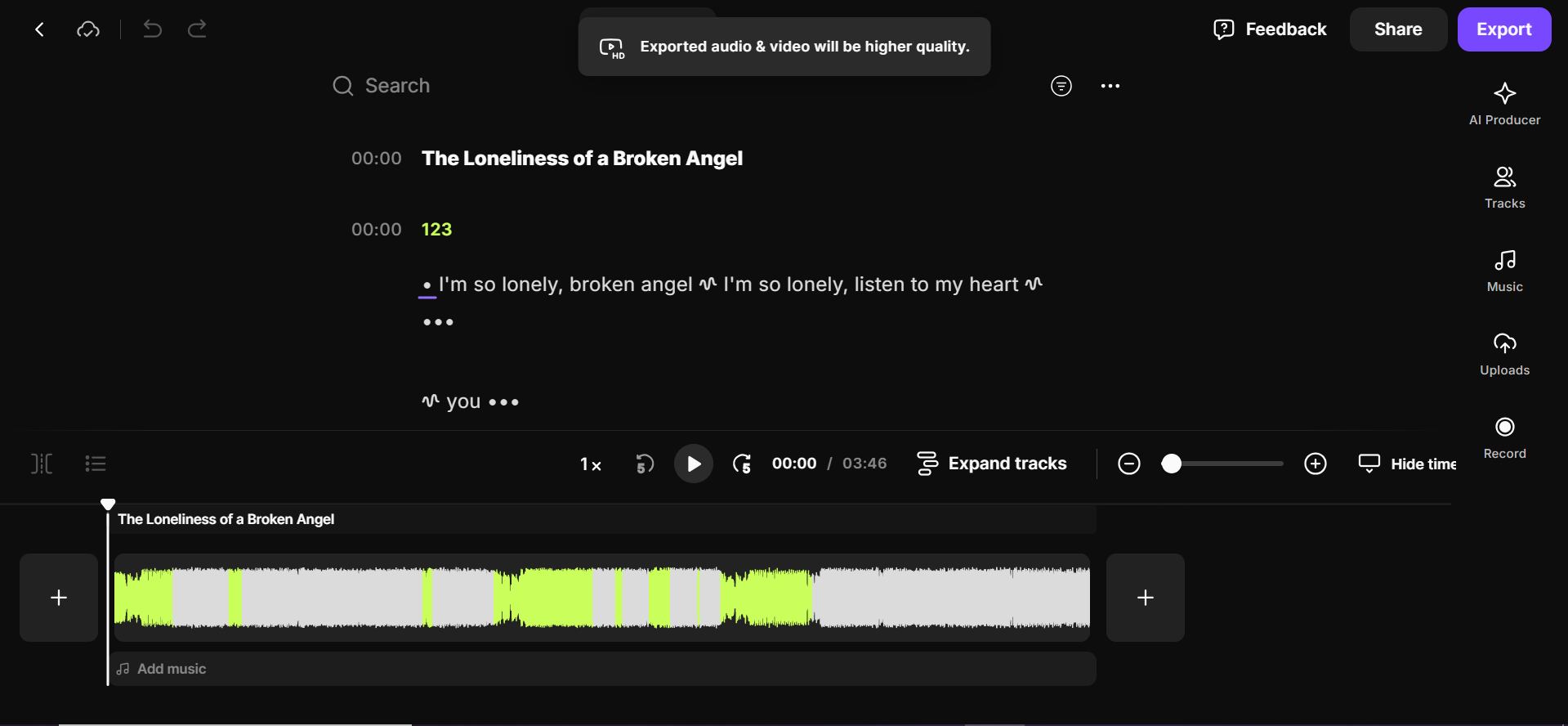 Riverside - an online audio clipper and joiner