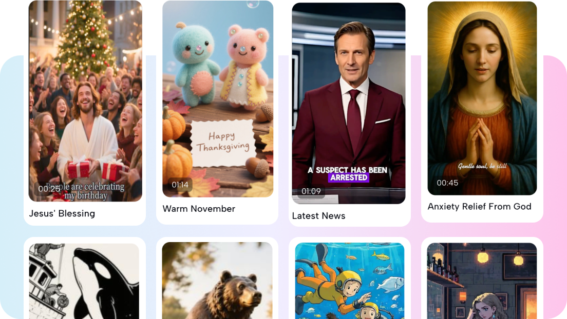 Versatile themes powered by AI video template CapCut