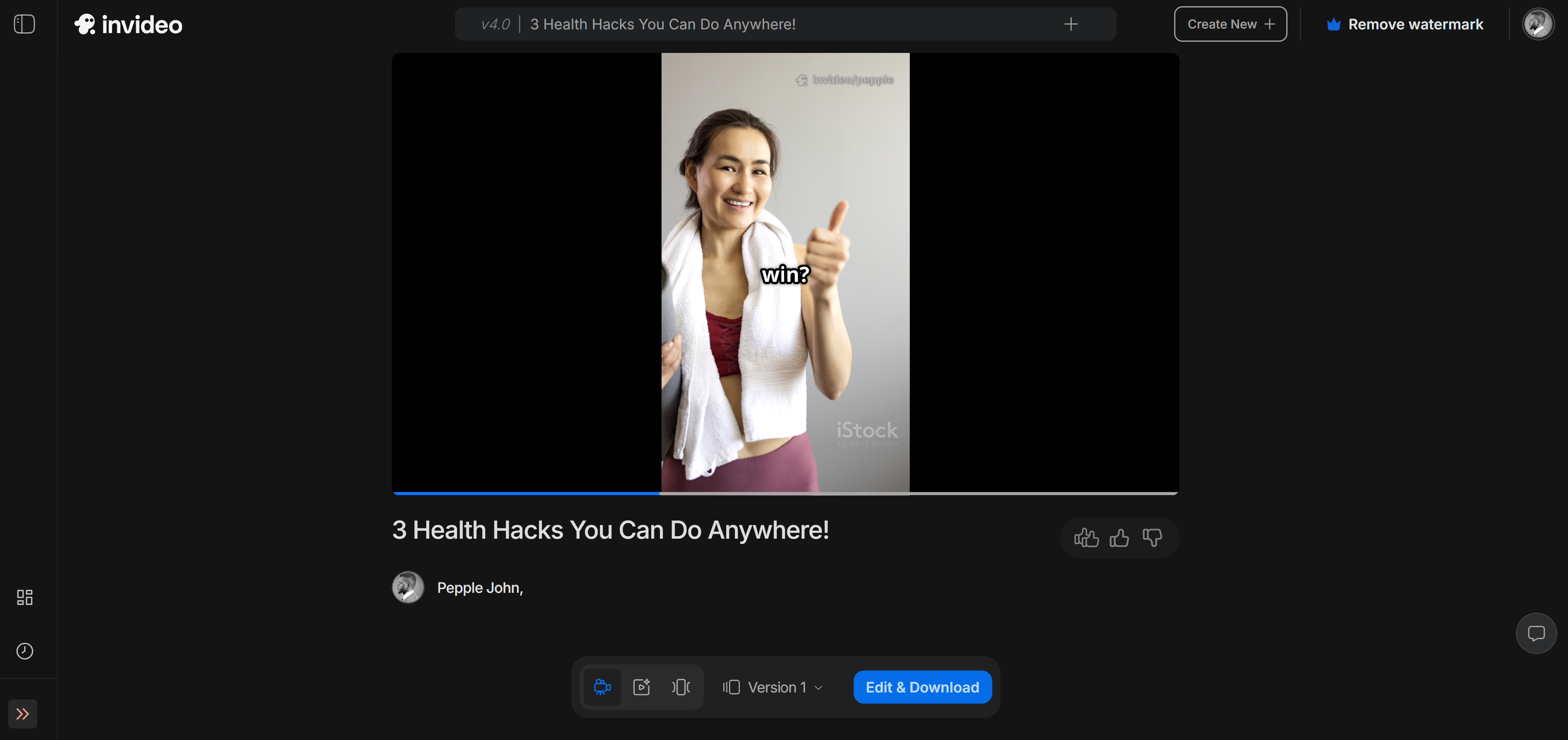 InVideo AI: animated presentation maker