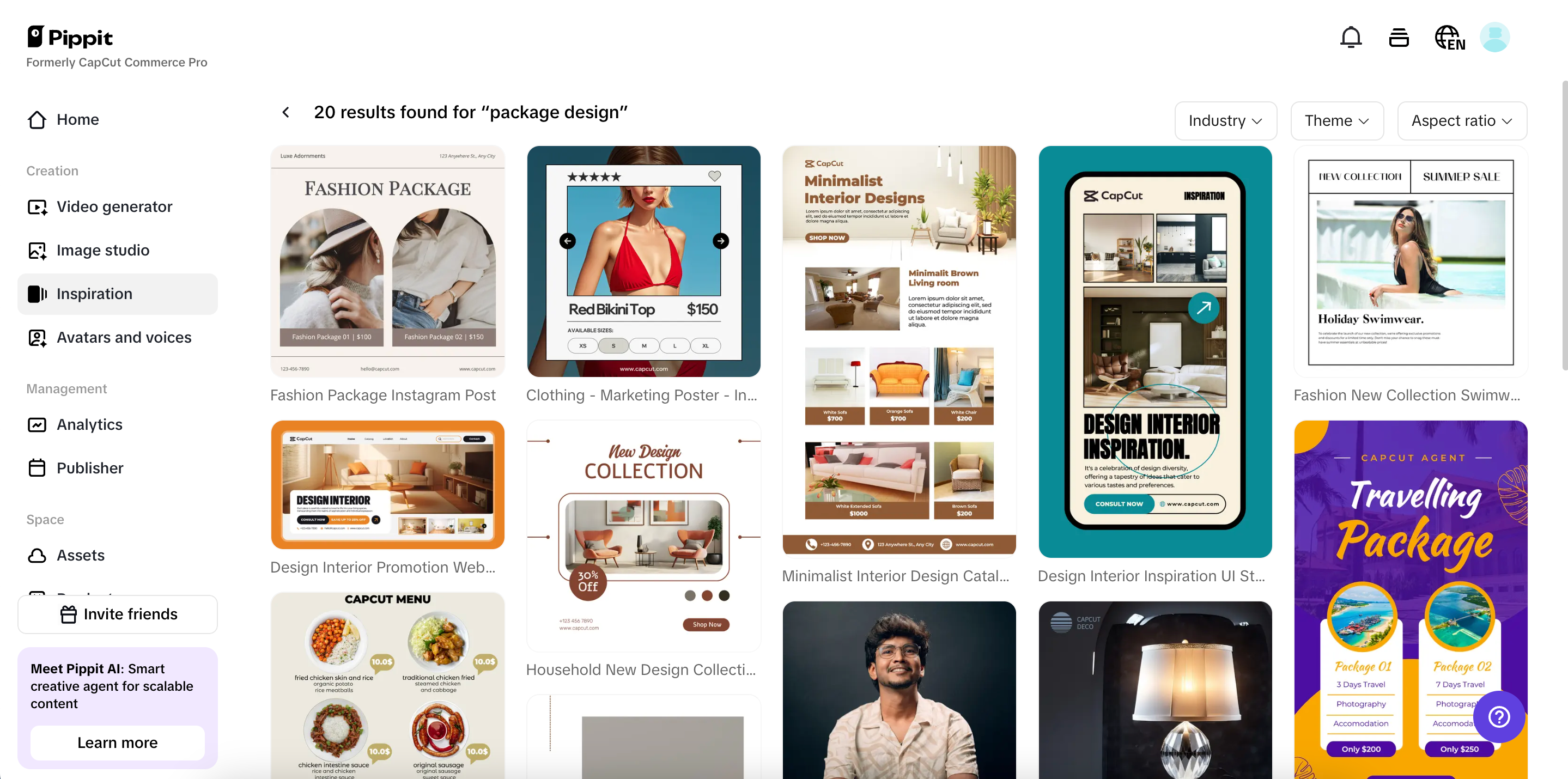 AI-generated packaging templates