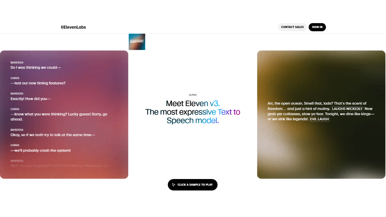ElevenLabs AI models