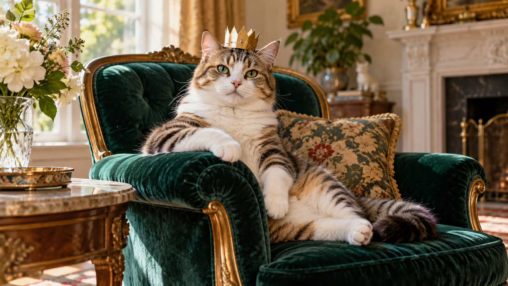perdon ai photo trend: Living Room Pet Royalty