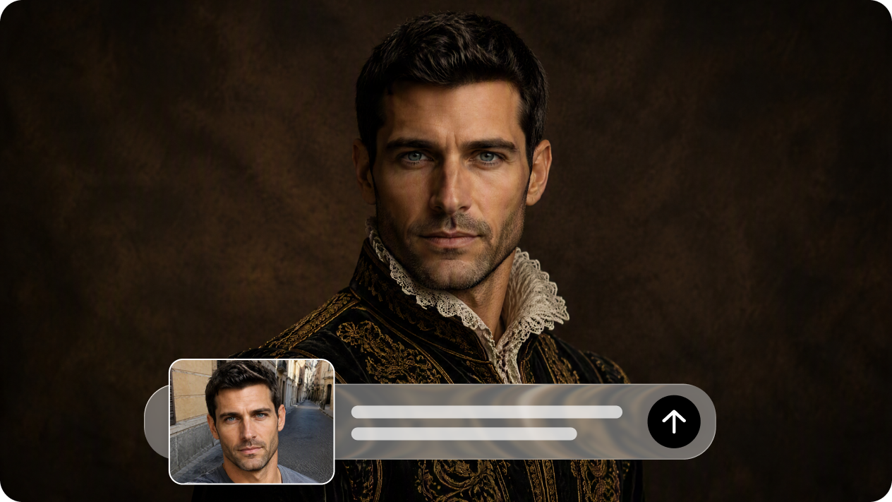 Transform reference photos into polished headshots