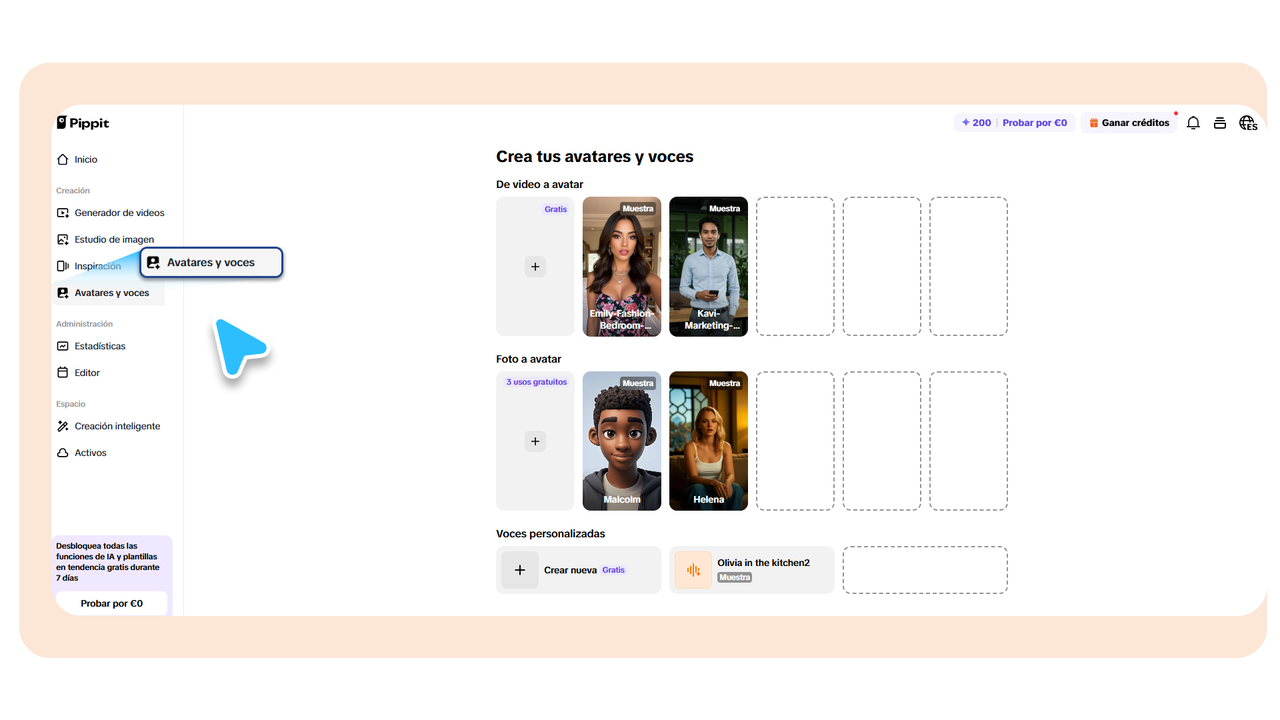 Personaliza la configuración del video.