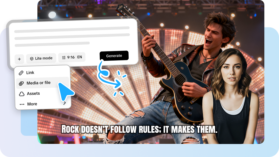 Генератор AI-видео в Pippit