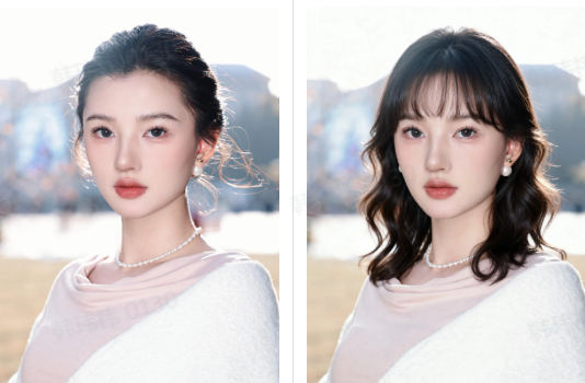 Portrait retouch in Seedream AI image editing