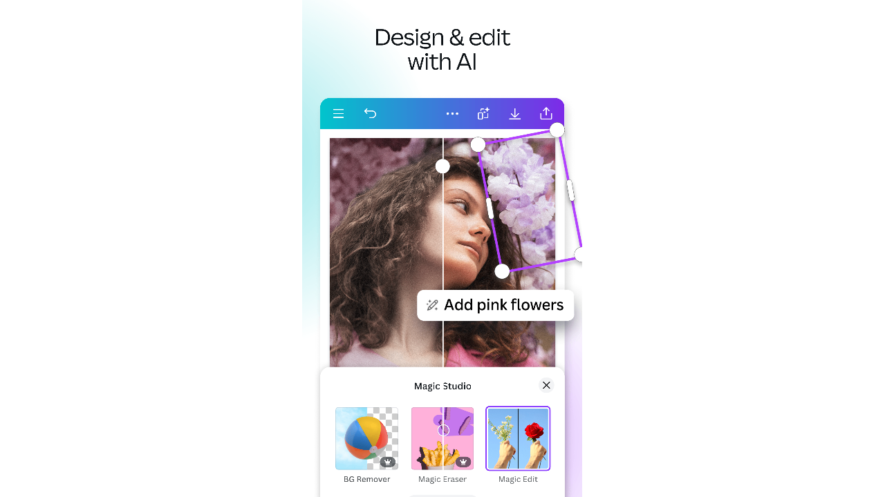 Canva free app to write text on photos