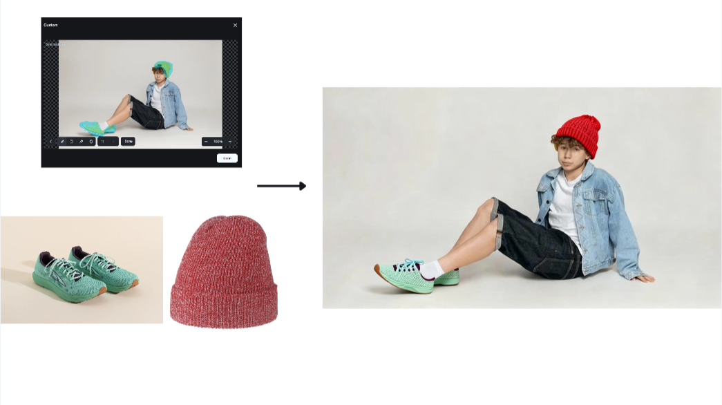 Interactive editing feature by Dreamina