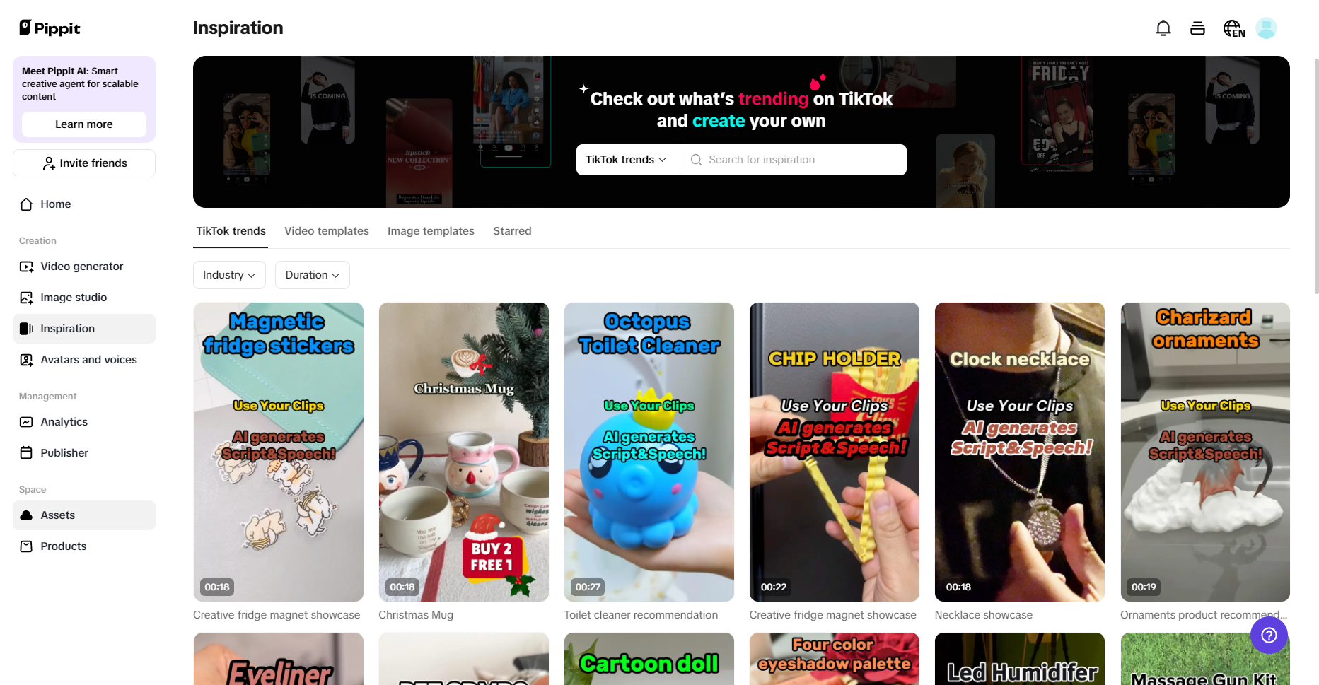 Preset video templates
