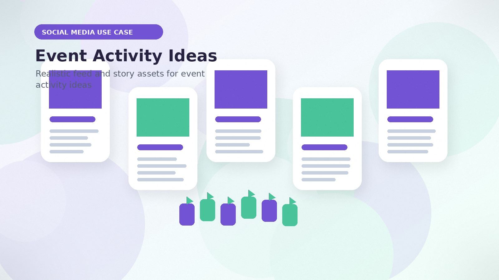 Event Activity Ideas realistic social media use case visual for event activity ideas