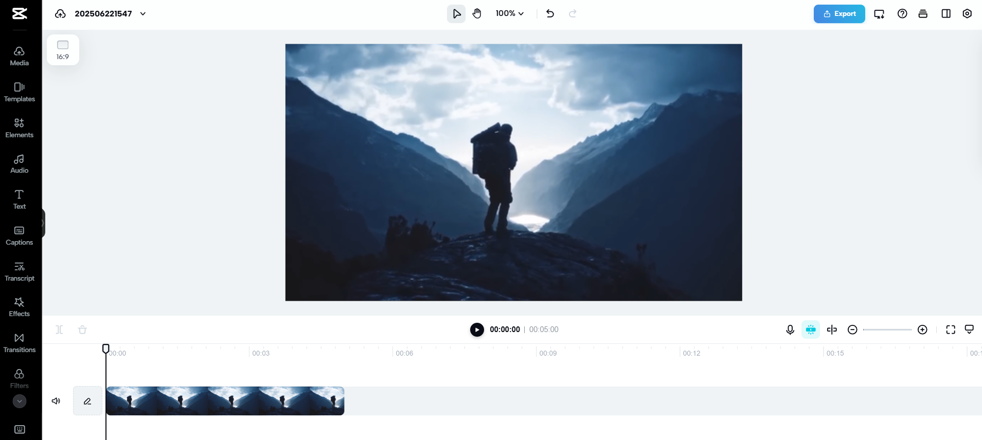 Editor video CapCut Web