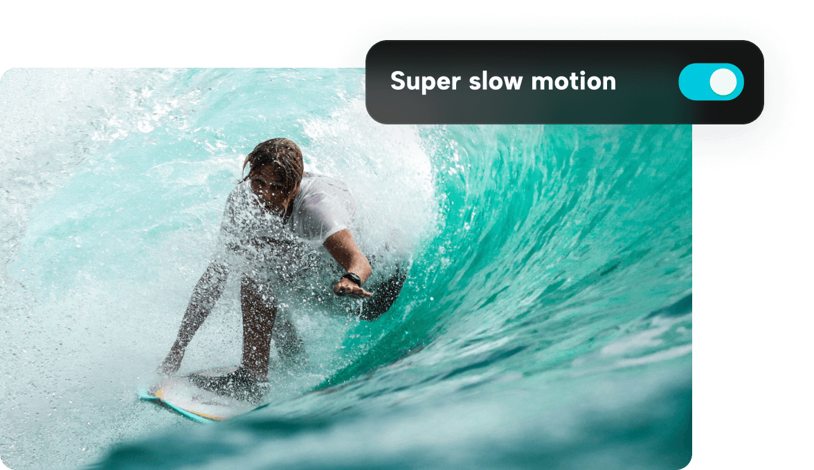  One-click super-slow motion video maker