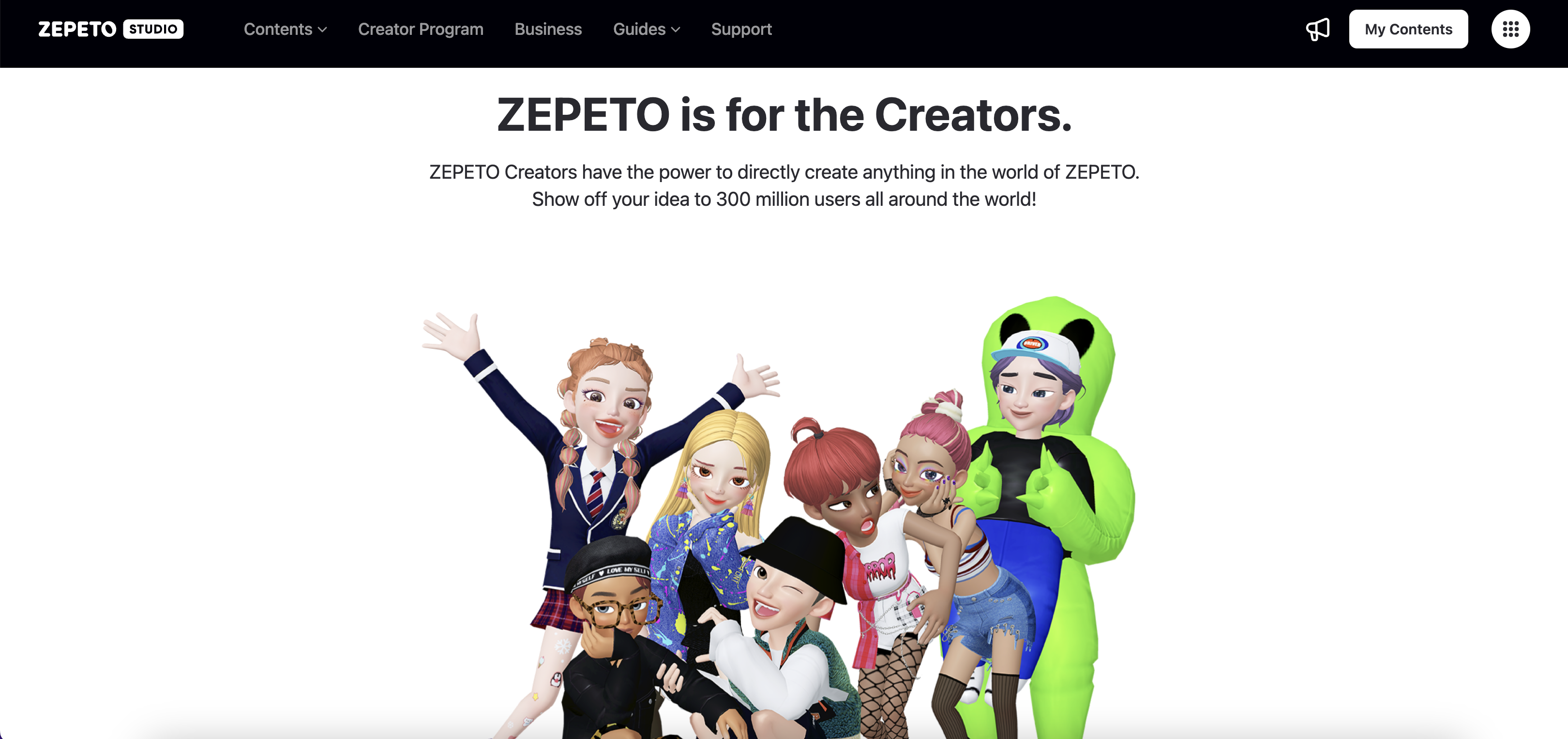 Create 3D characters online with Zepeto Studio