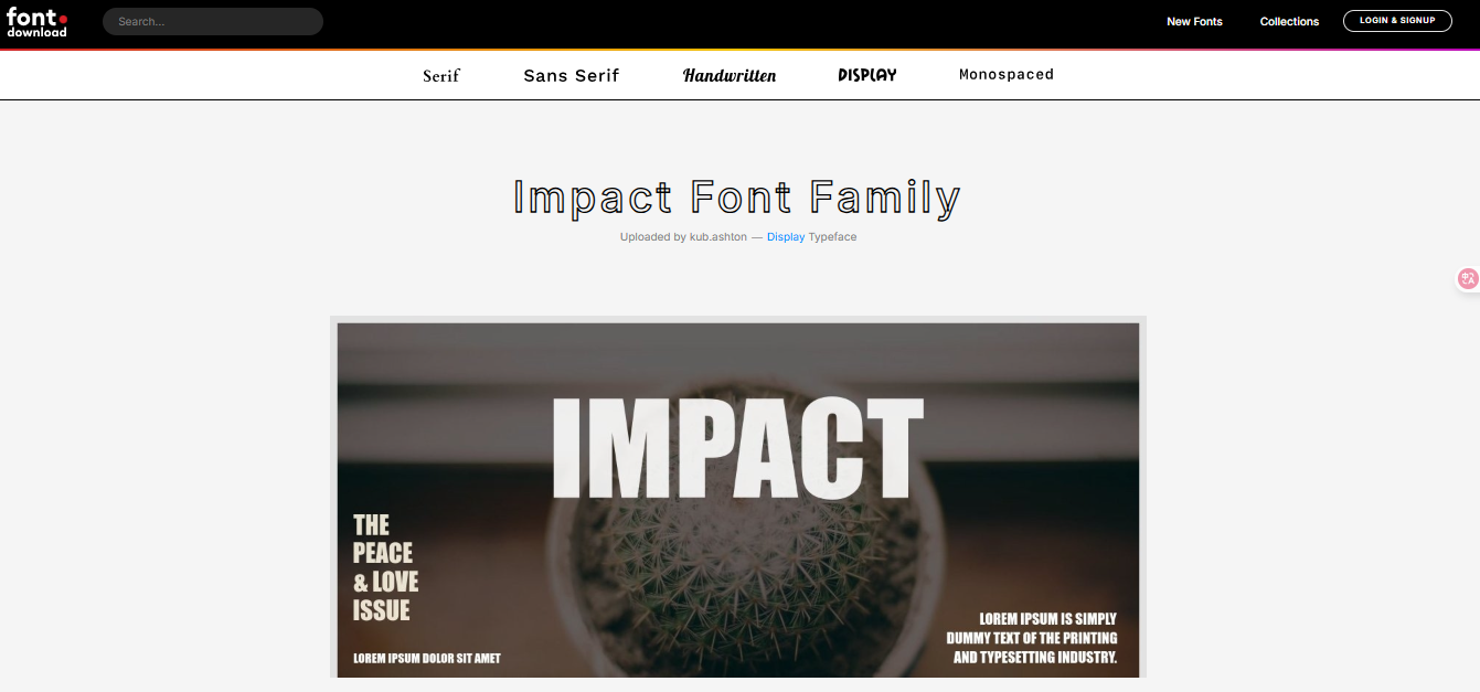 FontDownload interface