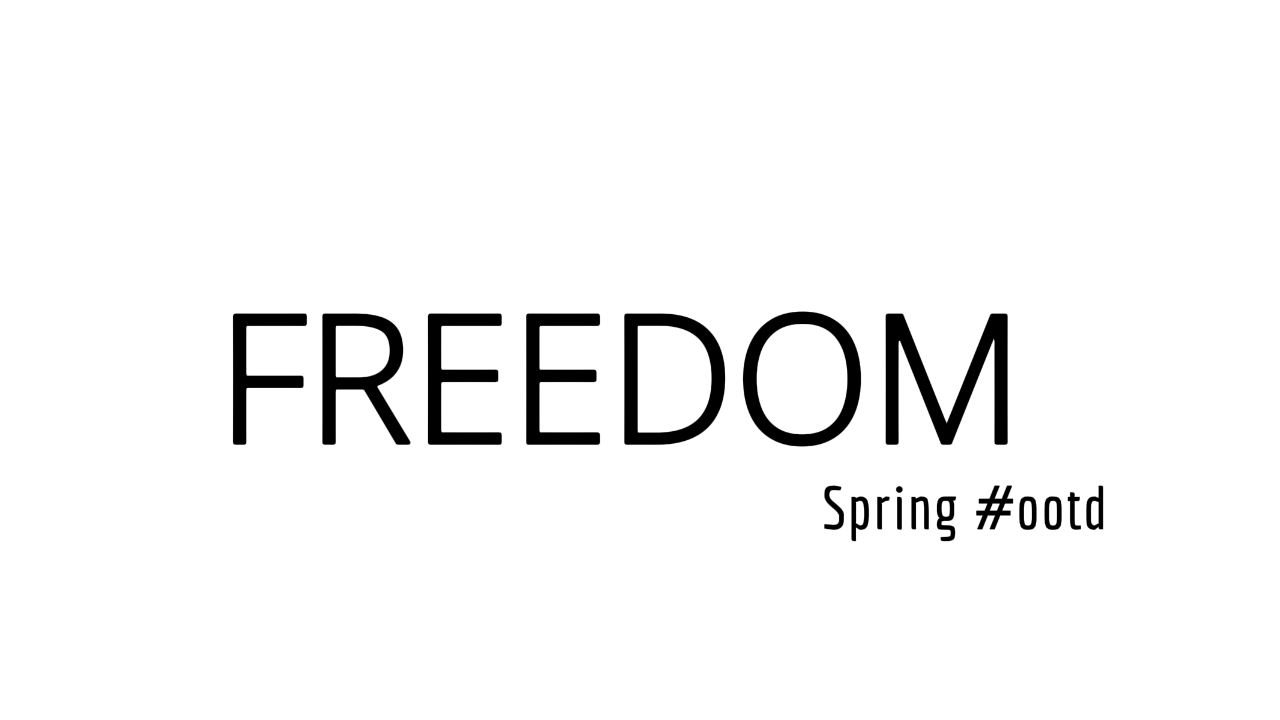 Minimalism typography - Open Sans